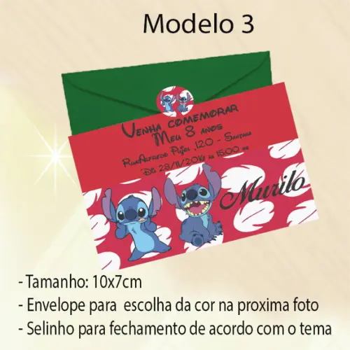 Convite-stitch e Lilo