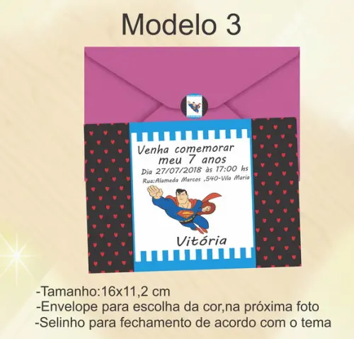 Convite-super Homem