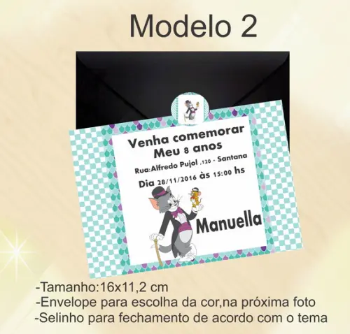 Convite-tom e Jerry