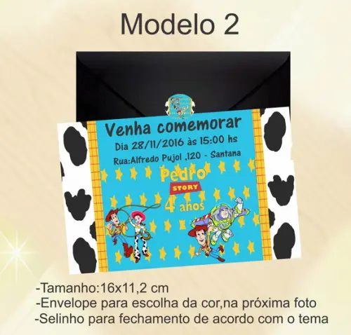 Convite-toy Story