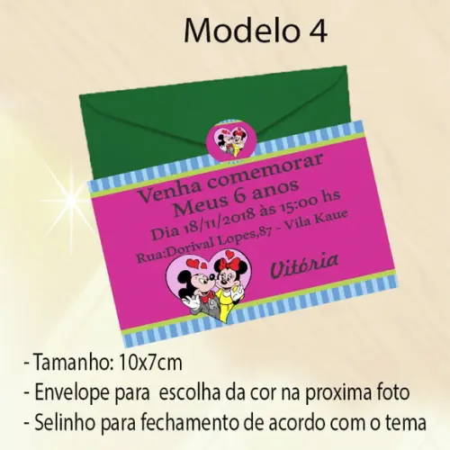 Convite-turma do Mickey