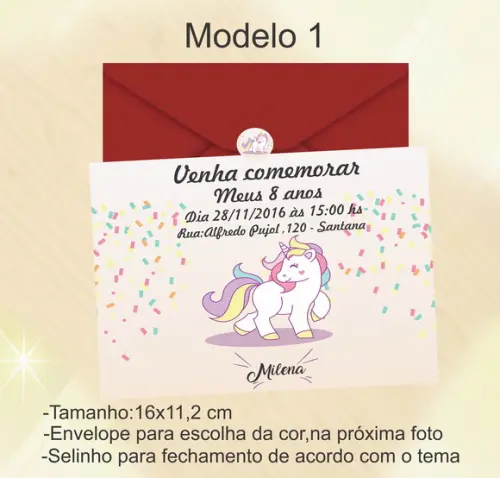 Convite-unicórnio