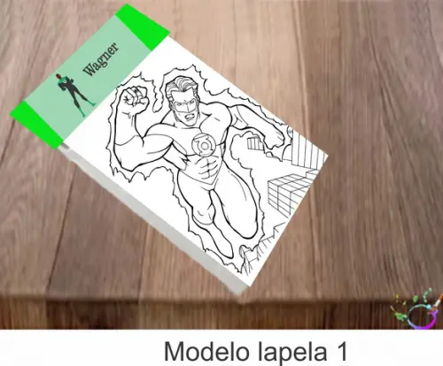 Desenhos de Colorir- Lanterna Verde