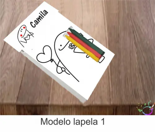 Desenhos de Colorir-(3 Giz de Cera)