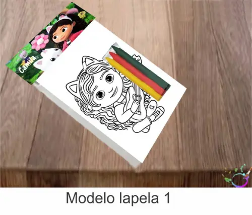 Desenhos de Colorir-(3 Giz de Cera)
