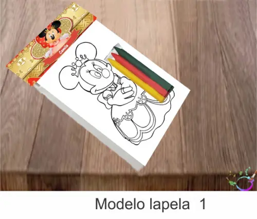 Desenhos de Colorir-(3 Giz de Cera)