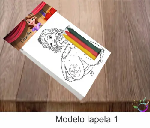 Desenhos de Colorir-(3 Giz de Cera)