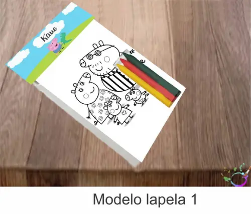 Desenhos de Colorir-(3 Giz de Cera)