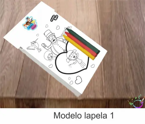 Desenhos de Colorir-(3 Giz de Cera) Mundo Bita