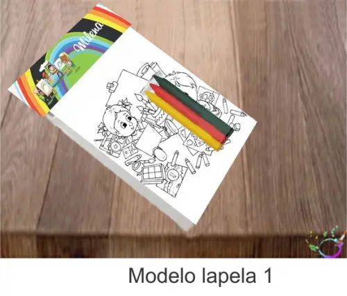 Desenhos de Colorir-(3 Giz de Cera) Pintando o 7