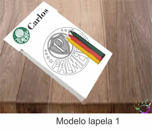 Desenhos de Colorir-(3 Giz de Cera) Verdão
