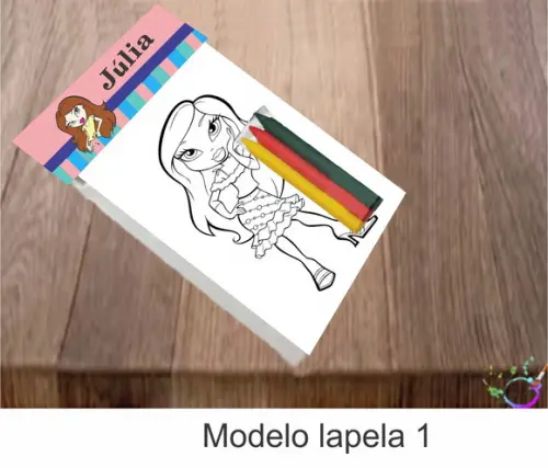 Desenhos de Colorir-(3 Giz de Cera)bratz