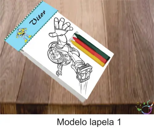Desenhos de Colorir-(3 Giz de Cera)buzz Lightyear