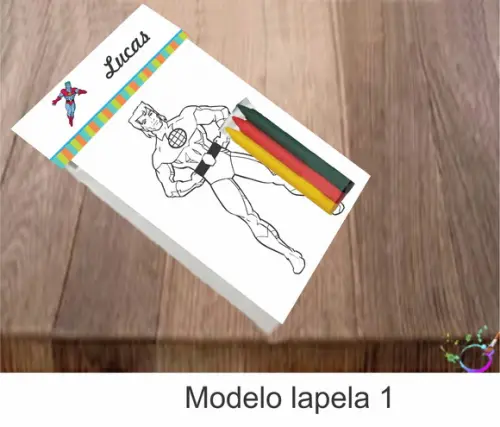Desenhos de Colorir-(3 Giz de Cera)capitão Planeta