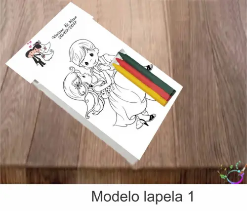 Desenhos de Colorir-(3 Giz de Cera)casal