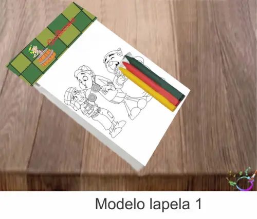 Desenhos de Colorir-(3 Giz de Cera)chaves