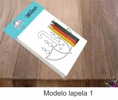 Desenhos de Colorir-(3 Giz de Cera)chuva de Amor