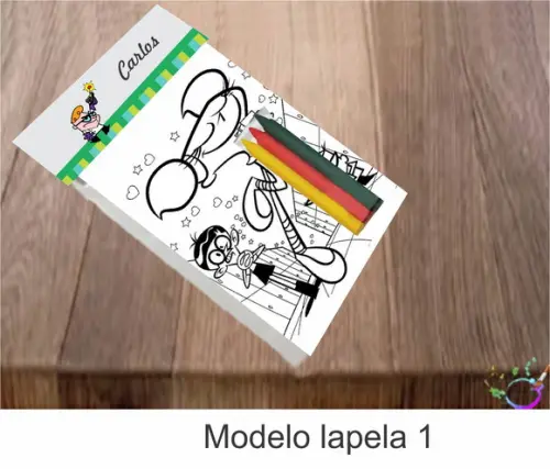 Desenhos de Colorir-(3 Giz de Cera)dexter