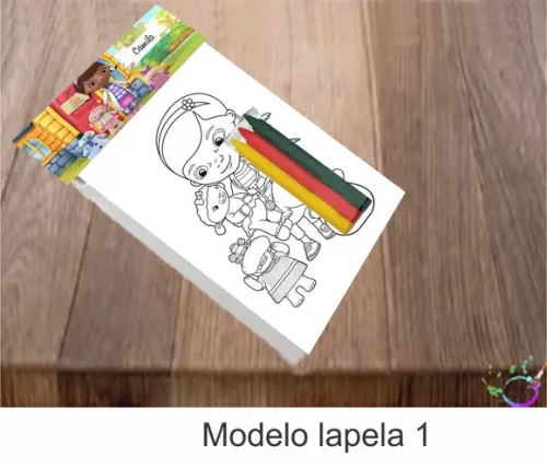 Desenhos de Colorir-(3 Giz de Cera)doutora