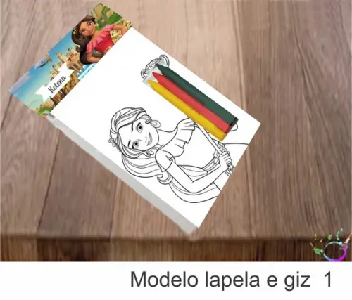 Desenhos de Colorir-(3 Giz de Cera)elena de Avalor