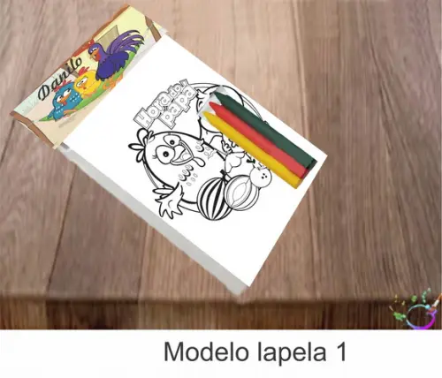 Desenhos de Colorir-(3 Giz de Cera)galinha Pintadinha