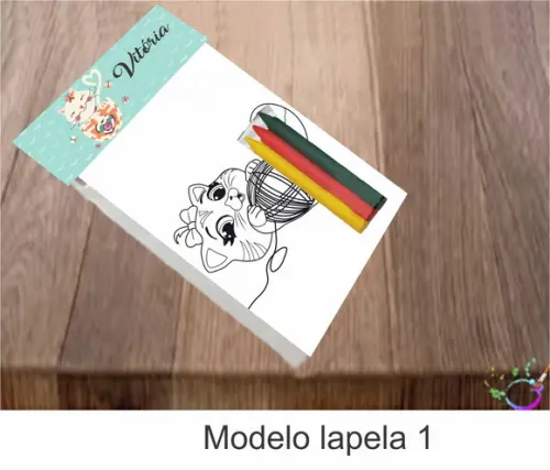 Desenhos de Colorir-(3 Giz de Cera)gatinho