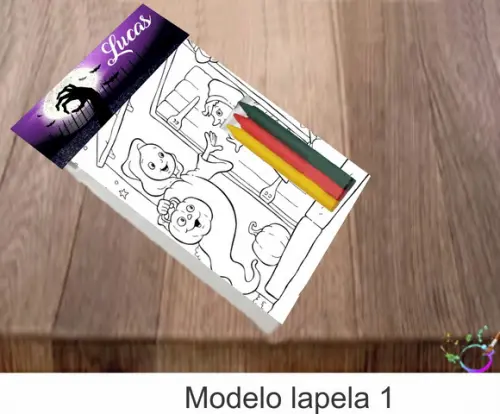 Desenhos de Colorir-(3 Giz de Cera)halloween#2