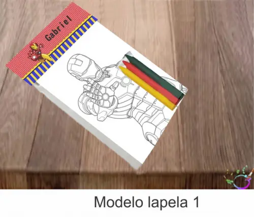 Desenhos de colorir-(3 giz de cera)Homem de Ferro