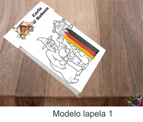 Desenhos de Colorir-(3 Giz de Cera)joão e Maria