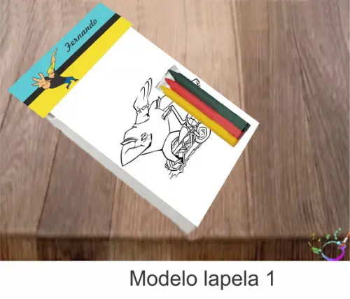 Desenhos de Colorir-(3 Giz de Cera)johnny Bravo