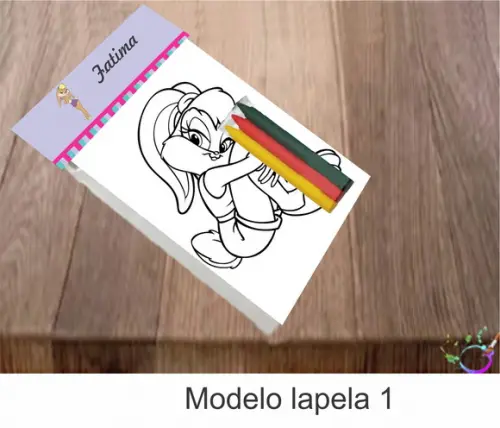 Desenhos de Colorir-(3 Giz de Cera)lola