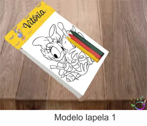 Desenhos de Colorir-(3 Giz de Cera)margarida