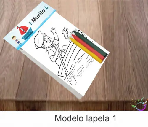 Desenhos de Colorir-(3 Giz de Cera)marinheiro