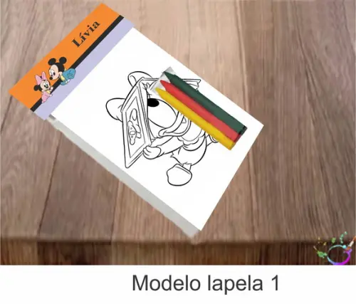 Desenhos de Colorir-(3 Giz de Cera)mickey Baby