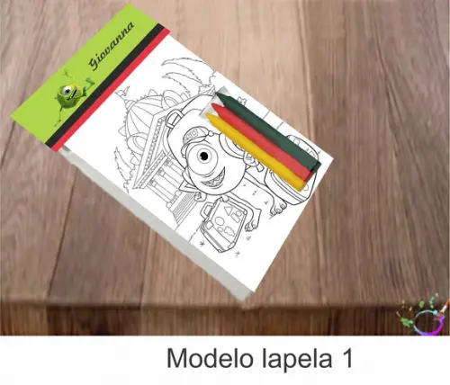 Desenhos de Colorir-(3 Giz de Cera)mike Wazowski
