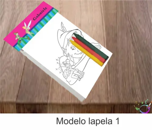 Desenhos de Colorir-(3 Giz de Cera)peter Pan