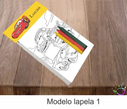 Desenhos de Colorir-(3 Giz de Cera)relâmpago