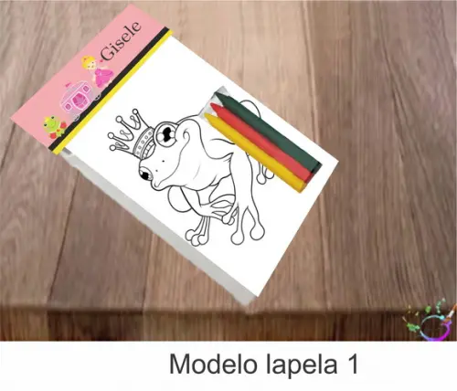 Desenhos de Colorir-(3 Giz de Cera)sapinho