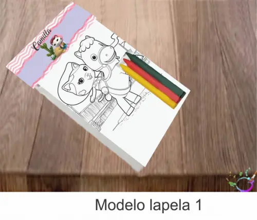 Desenhos de Colorir-(3 Giz de Cera)sheriff Calie do Oeste