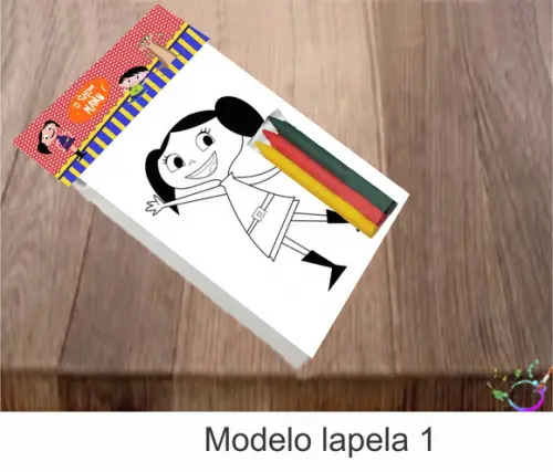 Desenhos de Colorir-(3 Giz de Cera)show da Luna