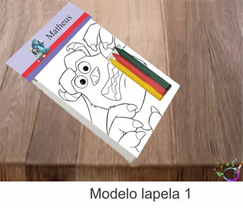 Desenhos de Colorir-(3 Giz de Cera)sullivan