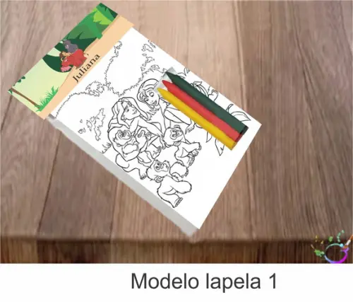 Desenhos de Colorir-(3 Giz de Cera)tarzan