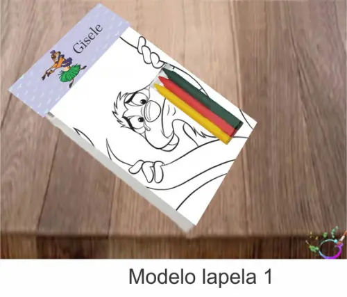 Desenhos de Colorir-(3 Giz de Cera)timão