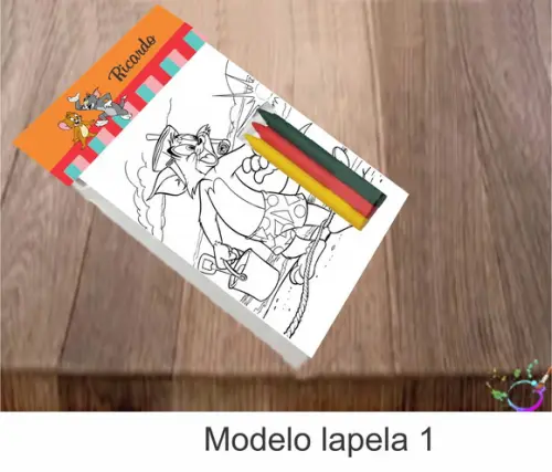 Desenhos de Colorir-(3 Giz de Cera)tom e Jerry