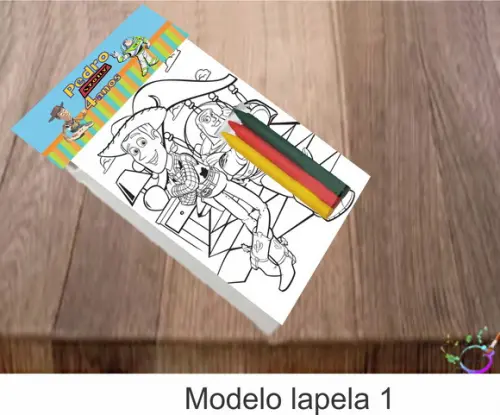 Desenhos de Colorir-(3 Giz de Cera)toy Story