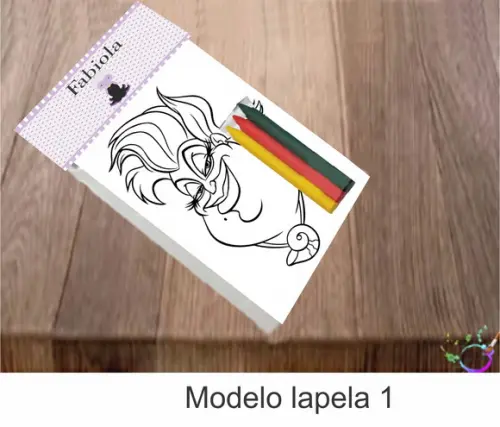 Desenhos de Colorir-(3 Giz de Cera)vilões