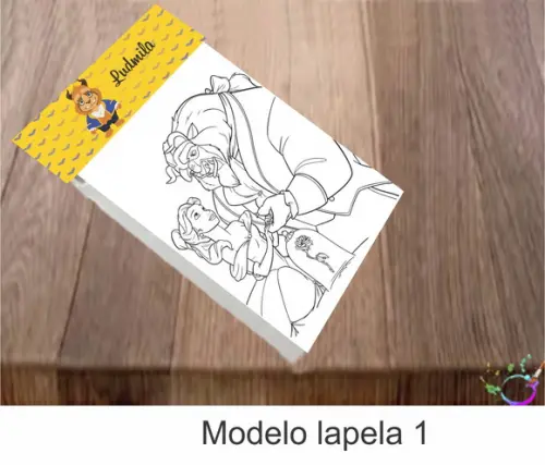 Desenhos de Colorir-bela e a Fera