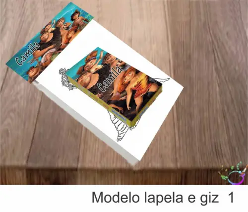 Desenhos de Colorir(caixa com Giz de Cera