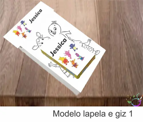 Desenhos de Colorir(caixa com Giz de Cera