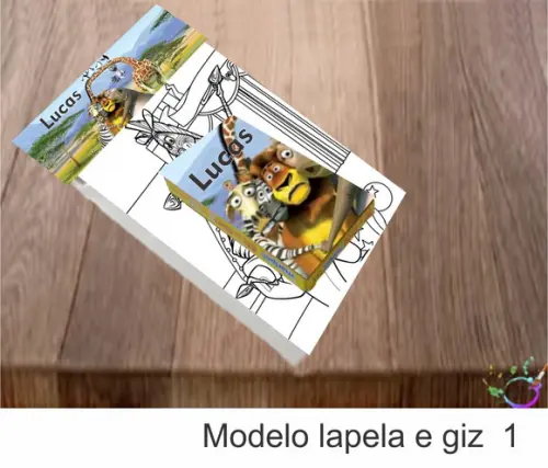 Desenhos de Colorir(caixa com Giz de Cera